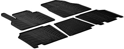 Gledring Satz Gummimatten kompatibel mit Renault Kangoo 2008-2021 & Mercedes Citan 2012-2021 (TK Profil 5-teilig) | kompatibel mit Renault Kangoo 2008-2021 & Mercedes Citan 2012-2021 (TK-Profil 5-tlg.)