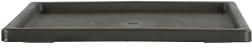 Drip Tray for Bonsai pots 28x20x2cm Dark Brown Rectangular Plastic