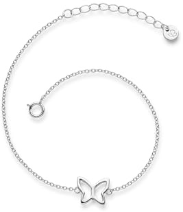 GLANZSTÜCKE MÜNCHEN Damen-Armband Schmetterling aus 925/- Sterling Silber