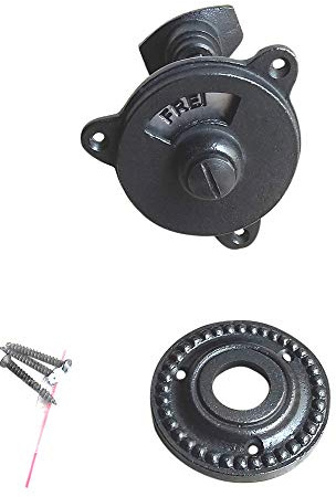 Graf von Gerlitzen Antik Eisen Griffe WC Set Türgriffe Rosetten BB Türbeschlag T12E