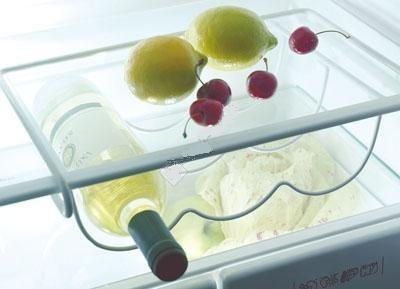 Kga-Supplies Étagère à vin et Porte-Bouteilles, Compatible avec Tous Les réfrigérateurs, Montage sous armoire, Blanc