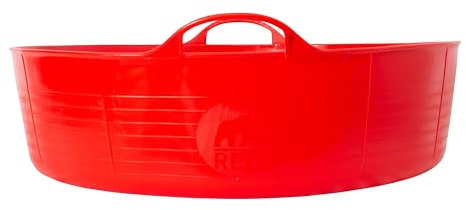 Decco Ltd 0729848000842 Tubtrug skål fyrkantig 15 l, röd, storlek L