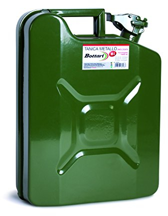 Bottari 28058 28058: Zugelassener Benzinkanister aus Metall. 10 Liter.