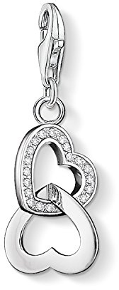 THOMAS SABO Damen Charm-Anhänger Herz Flügel Charm Club 925 Sterling Silber 0613-001-12
