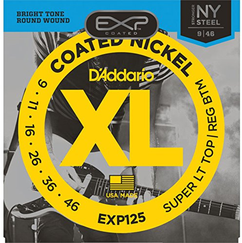 D'Addario EXP125 Nickelbeschichteter Stahl E-Gitarrensaiten