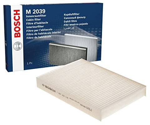 Bosch M2039 Filtro de Habitáculo Estándar - Filtro de Repuesto - Eficaz Contra Polen y Polvo, para un Aire más Limpio en el Vehículo