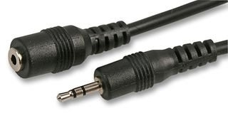 Cable-Core 2.5mm Stereo Jack Male - Female Extension cable lead 2m