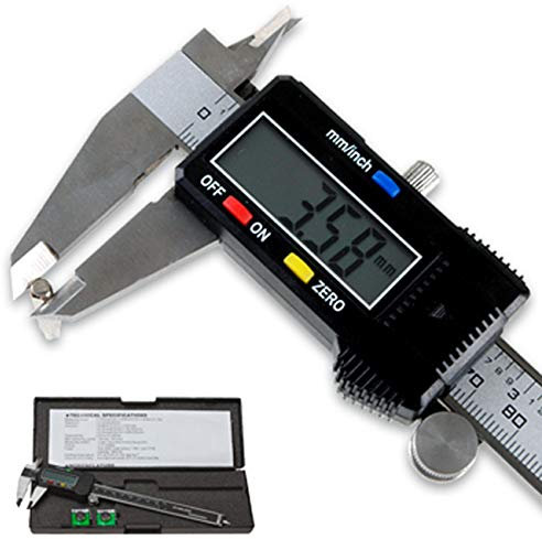 LUPO LCD Pied à Coulisse Vernier Numérique Calibre Micromètre, 200mm