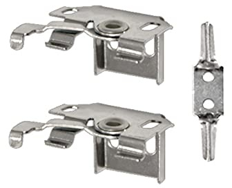 Victoria M. Standard Aluminium-Jalousie Ersatzteil-Set 1, 2 x Universalhalter inkl. Kindersicherung, Jalousien-Zubehör, Ersatzteile, aus Aluminium