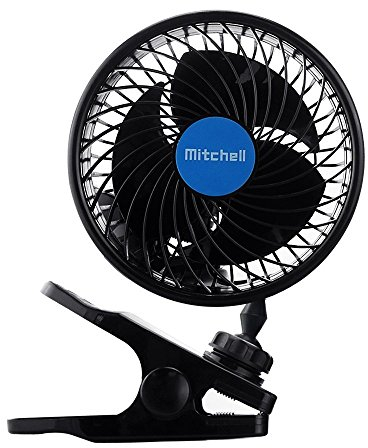 12V 6 pouces voiture Clip Fan Automobile Véhicule de refroidissement Fan