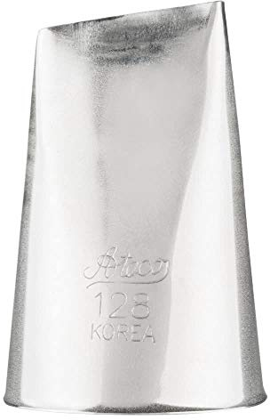 Ateco Silver Rose Petal Piping Tip 128