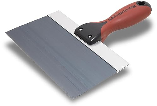 MARSHALLTOWN DuraSoft II Taping Knife, 8 Inch Blue Steel Blade, For Drywall Finishing, 4508D