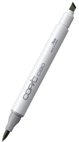 Copic Markers BG93 Ciao with Replaceable Nib, Green Gray