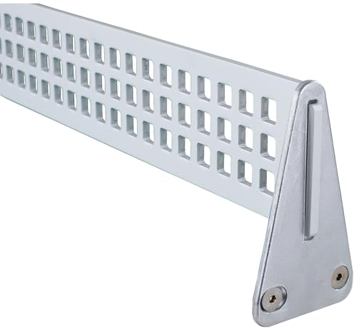 Sport-Thieme Tischtennisnetz Aluminium | Wetterfest für Outdoor Einsatz | Inkl. Befestigungsmaterial | Silber | Ideal für Freilandplatten