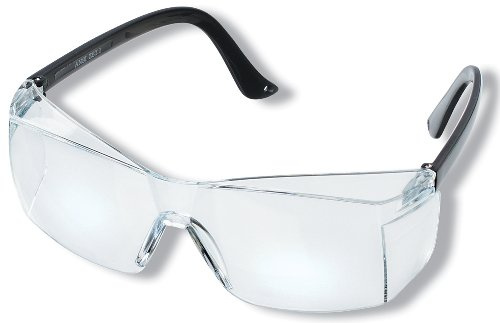 Prestige Medical Lunettes de Protection Noir, Cadre Noir, Polycarbonate, UV, Anti-rayures, Antibuée, Réglable, Résistant à l'abrasion
