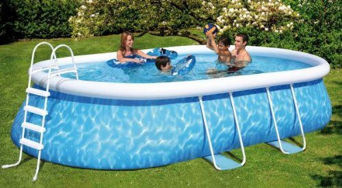friedola 12305 – Piscina Quick Set di Manhattan, 610 x 366 x 122 cm, Colore: Blu