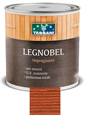 Legnobel Impregnante a Solvente Vernice per Legno Tassani 2,5 Lt - Varie Colorazioni (Ciliegio)