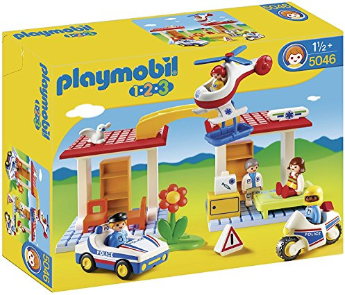 PLAYMOBIL 1.2.3. - Hospital de Emergencia con Seguridad (5046)