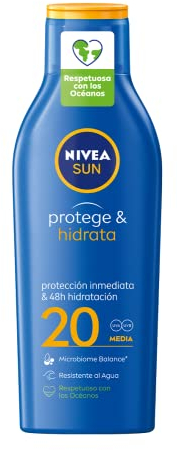 NIVEA 4005808407705 Spf20 Sonnenmilch, 1er Pack (1 x 0.2 kg)