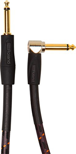 Roland Gold Series Instrument Cable, RIC-G20A | Nero, lunghezza 20 ft / 6 m