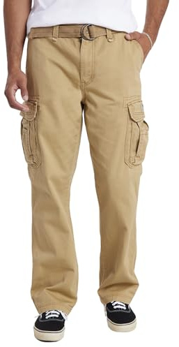 UNIONBAY mens Survivor Iv Relaxed Fit Cargo - Reg and Big Tall Sizes Casual Pants, Rye, 36W x 32L US