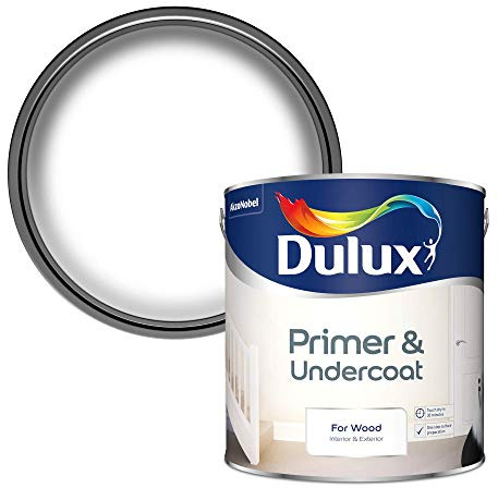 Dulux 5092090 Apprêt/sous-Couche pour Bois, 2,5 l, Blanc