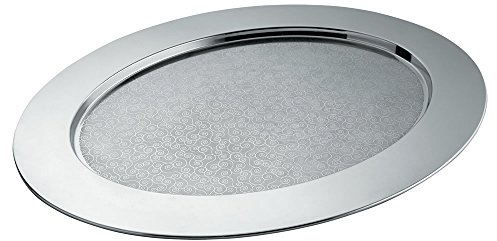 Alessi - AM36 - Ovale Cesellato vassoio ovale cesellato in acciaio inossidabile 18/10 lucido.