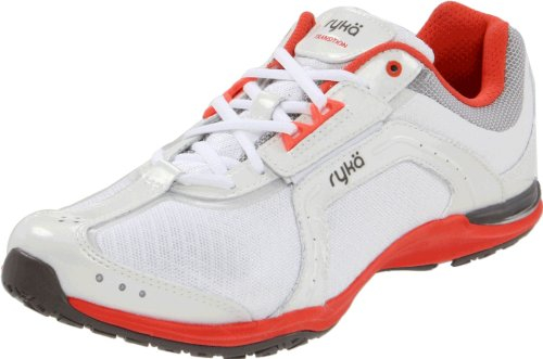 RYKÄ Enhance Mid Damen Fitnessschuhe weiss/silber Aerobic Sneaker Gr 40.5