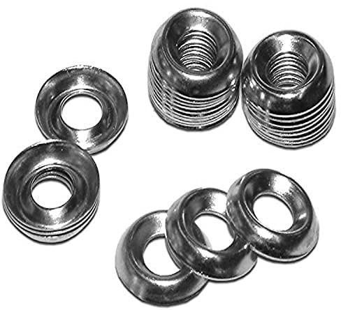 Bulk Hardware BH01971 Rondelle de vis à épaulement n° 6 Nickelée, Set de 100 Pièces
