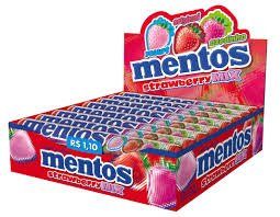 MENTOS STRAWBERRY 20 UDS