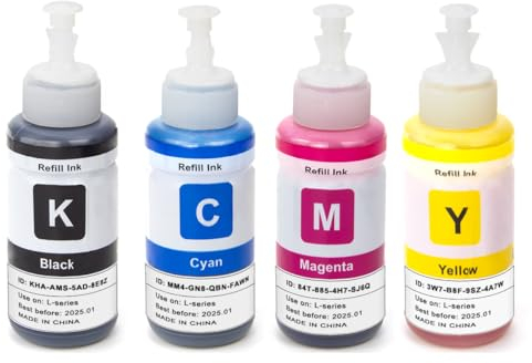 UniPlus Encre 664 Cartouche Encre pour 664 T664 T6641 Bouteille d' Encre Couleurs 70mL Recharge pour Imprimante ET-2650 ET-2600 ET 2650 ET 2600 ET-2500 ET-2550 ET-3600 ET-4500 ET-4550 L355 L555