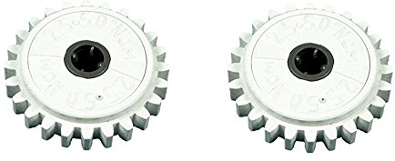 LEGO Technic – 2 Gear Wheels 24 Teeth with Slip Coupling in White.