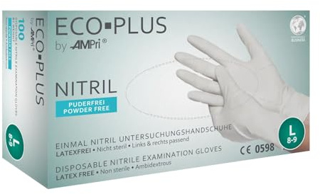 Ampri Eco Plus Nitril, Einweghandschuhe, Größe S