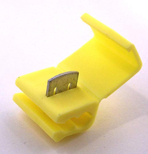 Auto Electrics Scotch Lock/Snap Lock - Splice Connectors Electrical x 50 Yellow - FREE FIRST CLASS UK POSTAGE!