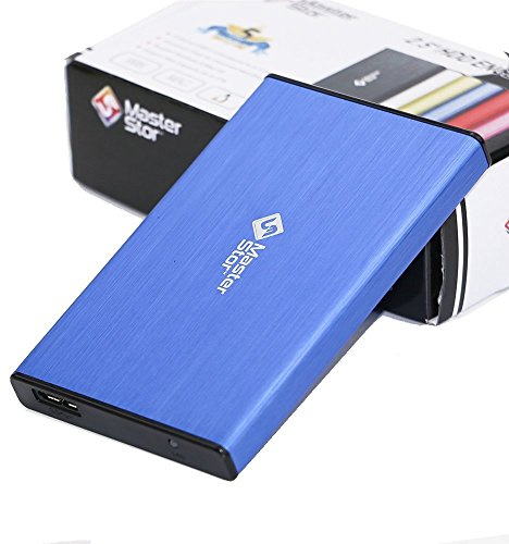 MasterStor 1 Anni di Garanzia-unità Disco Rigido Esterno USB 3.0 Super-Veloce 2,5 Pollici SATA Laptop Hard Disk Disco Rigido Portatile Blu (80 GB, 120 GB, 160 GB, 320 GB, 500 GB, 1 TB) (320GB)