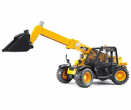 bruder 02141 - Caterpillar Teleskoplader | Lader für Baustelle, Bauernhof, Baufahrzeug, Maßstab 1:16