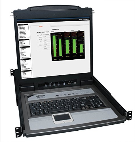 Tripp Lite Rack Console KVM Switch 8-Port 19 Inch LCD 8 PS2/USB Combo Cables (B020-U08-19-K)