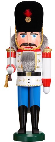 Seiffener Volkskunst Erzgebirge Nussknacker DäneSeiffener Volkskunst 39 cm (weiß)