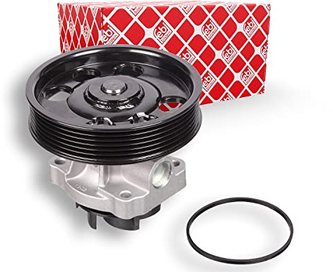 febi bilstein 24334 Wasserpumpe mit Dichtring, 1 Stück | Kompatibel mit: ALFA ROMEO MITO, FIAT 500, 500 C, 500L, DOBLO Bus, DOBLO Cargo, DOBLO Großraumlimousine