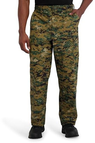 Propper Men's Standard F525025-Uniform BDU Trouser, Woodland Digital, Large Regular
