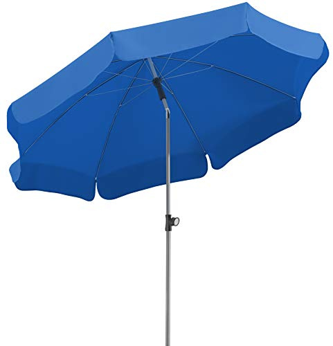 Parasol Schneider Locarno, Azul Real, Aprox. 200 cm Ø, 8 Piezas, Redondo