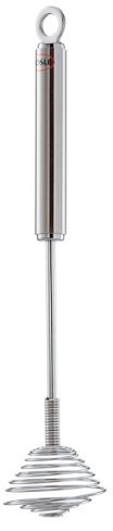 RÖSLE Quirlbesen, hochwertiges Drahtrührgerät zum Verquirlen von Speisen, Edelstahl 18/10, spülmaschinengeeignet, 22 cm, Silberfarben
