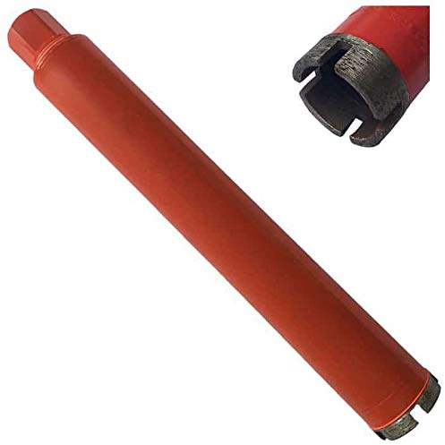 2-1/2 Wet Drill Core Bits for Concrete and Hard Masonry, 10mm Segment Height, 14 Drilling Depth, 1-1/4-7 Arbor, Wet Only