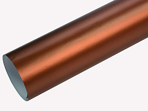 Neoxxim 12€/m2 Premium - Auto Folie - Chrom MATT Ice Braun 50 x 150 cm - blasenfrei Lackfolie Lackschutzfolie