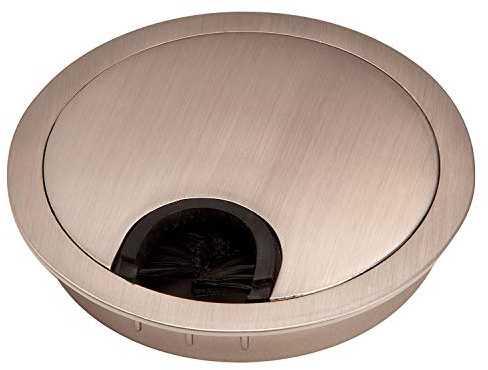 SOTECH Pasacables de Metal Perforación Ø 90 mm Aspecto de Acero Inoxidable | Apertura de cable con sello de polvo