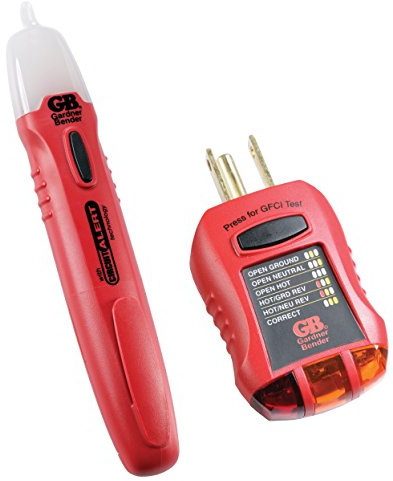 Gardner Bender GTK-2 Safety Kit, GVD-3504 Non-Contact Voltage Tester and GFI-3501 GFI Tester, 2-Piece
