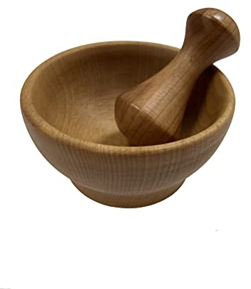 MORTAIO CON PESTELLO IN LEGNO.