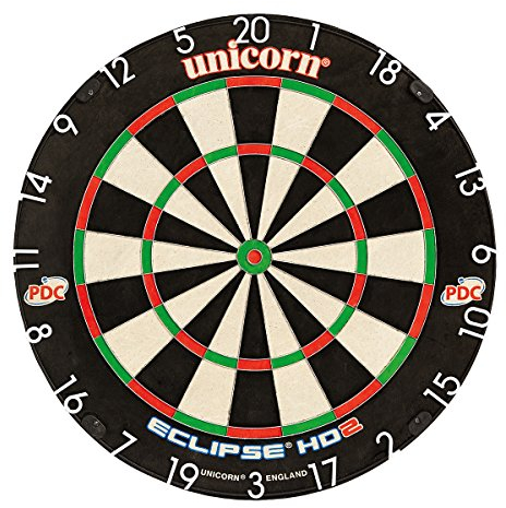 Unicorn Dart Board Eclipse Hd2 Tv Edition Bristle Board, Schwarz, Einheitsgröße
