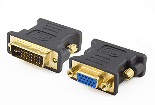 KALEA INFORMATIQUE © Adapter DVI-I Dual Link Male (24 + 5) to VGA Female