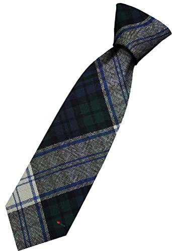 I LUV LTD Herren Wolle Krawatte Gewebt und Hergestellt in Schottland in Black Watch Dress Modern Tartan